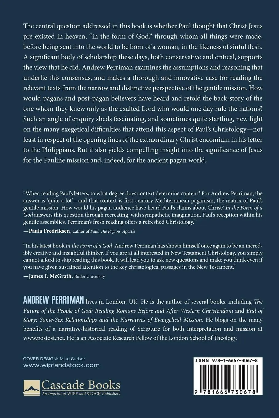 Rückseite: 9781666730678 | In the Form of a God | Andrew Perriman | Taschenbuch | Englisch | 2022