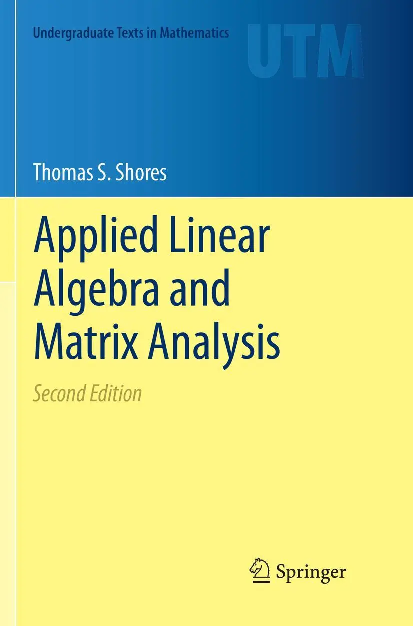 Cover: 9783030090678 | Applied Linear Algebra and Matrix Analysis | Thomas S. Shores | Buch