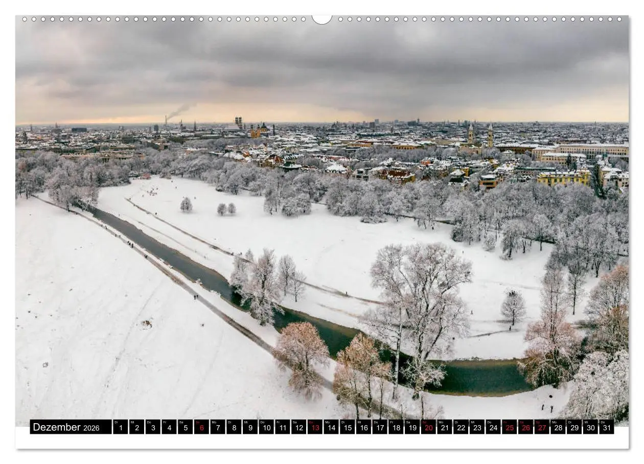 Bild: 9783457710678 | Mein München aus der Luft (hochwertiger Premium Wandkalender 2026...