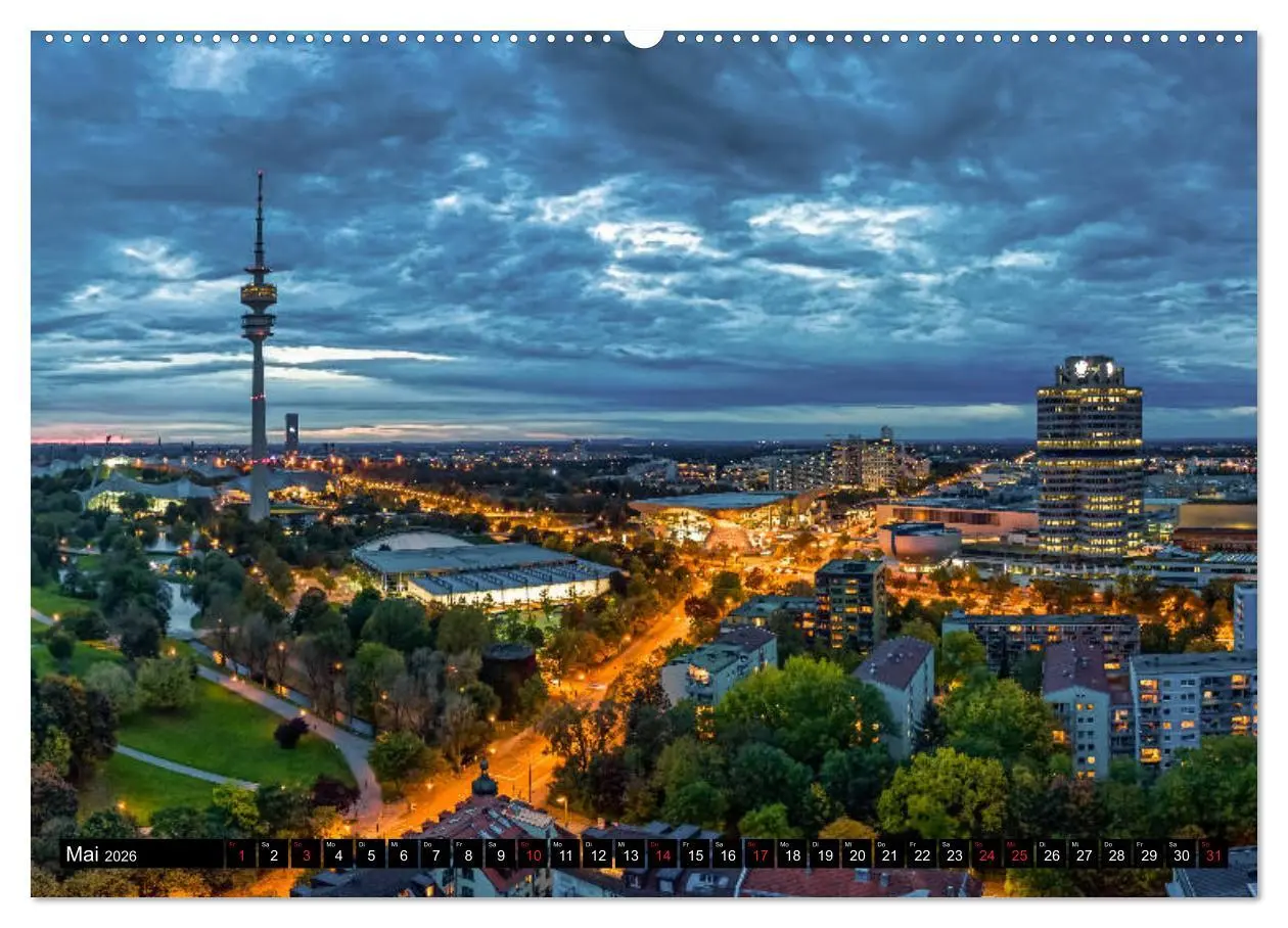 Bild: 9783457710678 | Mein München aus der Luft (hochwertiger Premium Wandkalender 2026...