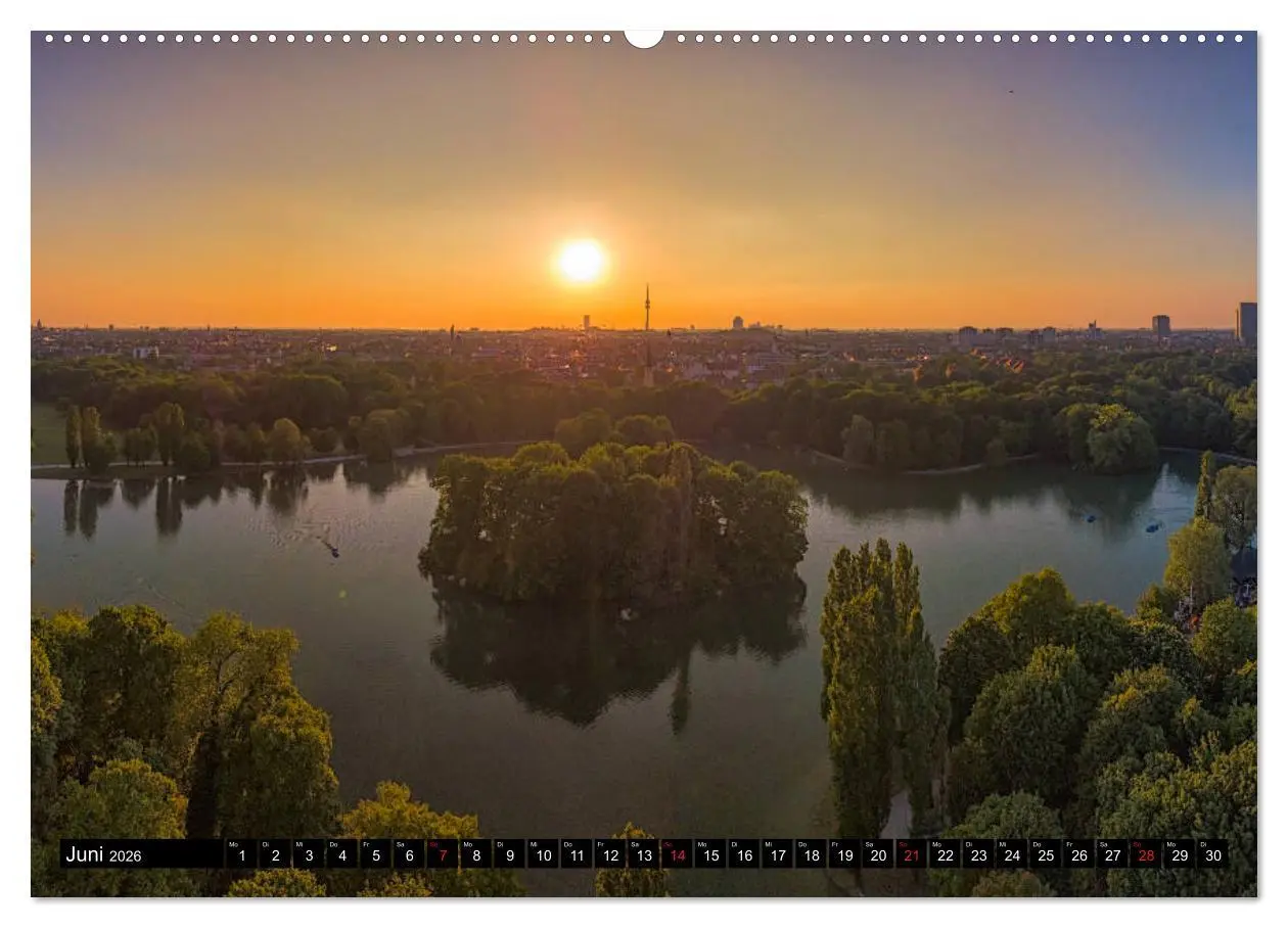 Bild: 9783457710678 | Mein München aus der Luft (hochwertiger Premium Wandkalender 2026...