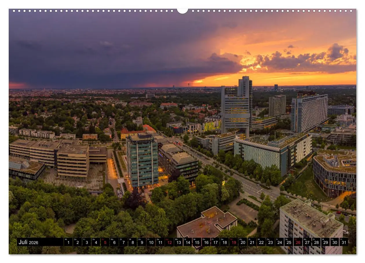 Bild: 9783457710678 | Mein München aus der Luft (hochwertiger Premium Wandkalender 2026...