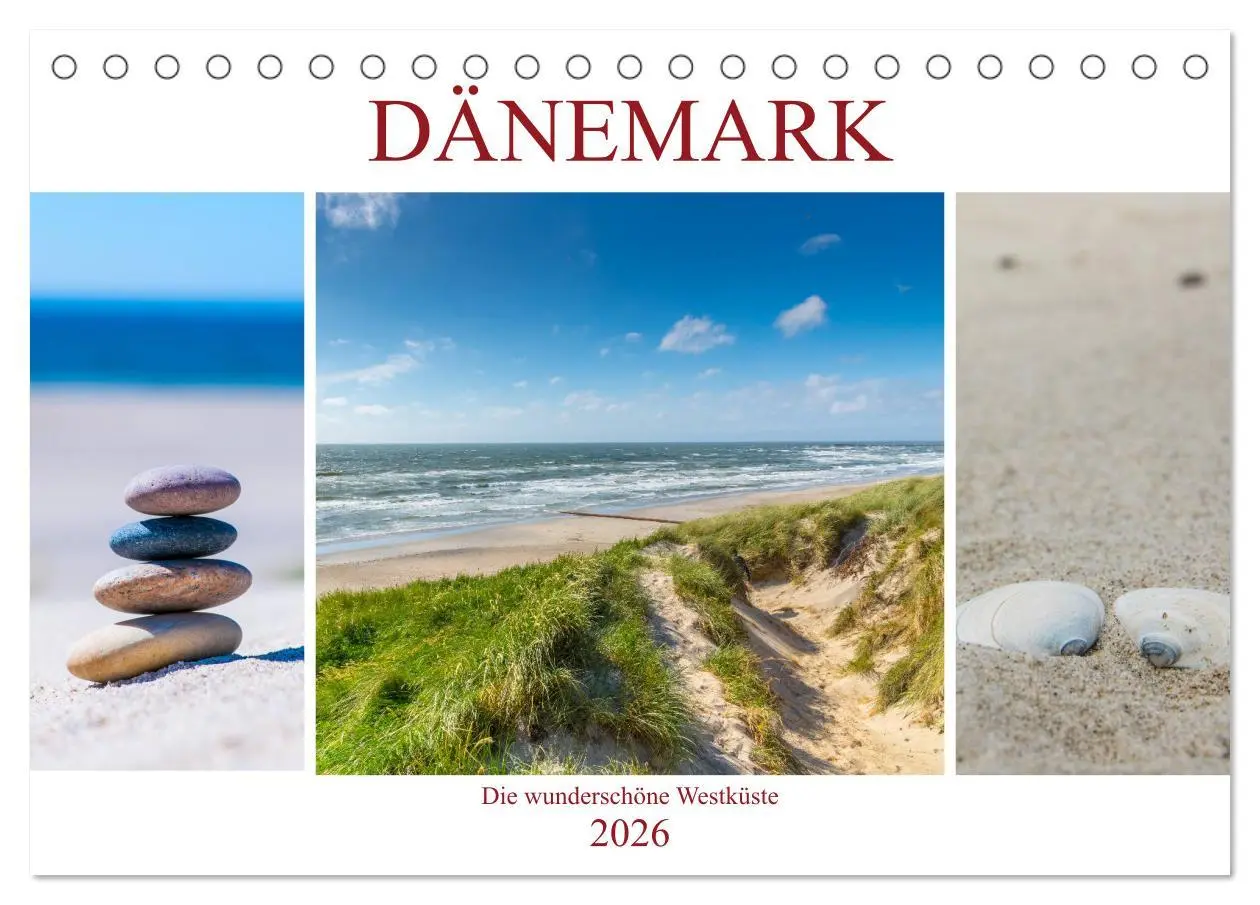 Cover: 9783457880678 | Dänemark - Die wunderschöne Westküste (Tischkalender 2026 DIN A5...