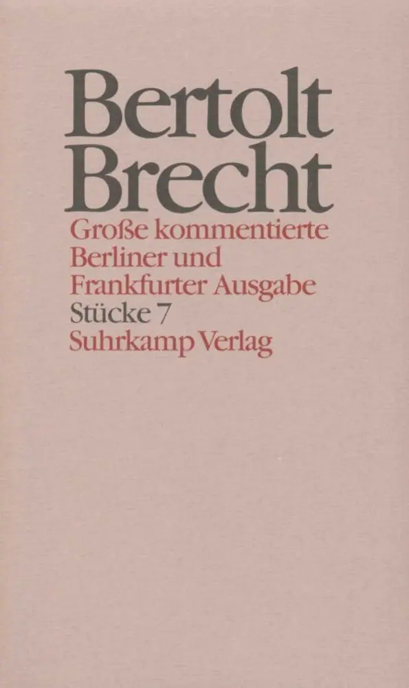 Cover: 9783518400678 | Stücke.Tl.7 | Bertolt Brecht | Buch | In Schuber | 512 S. | Deutsch
