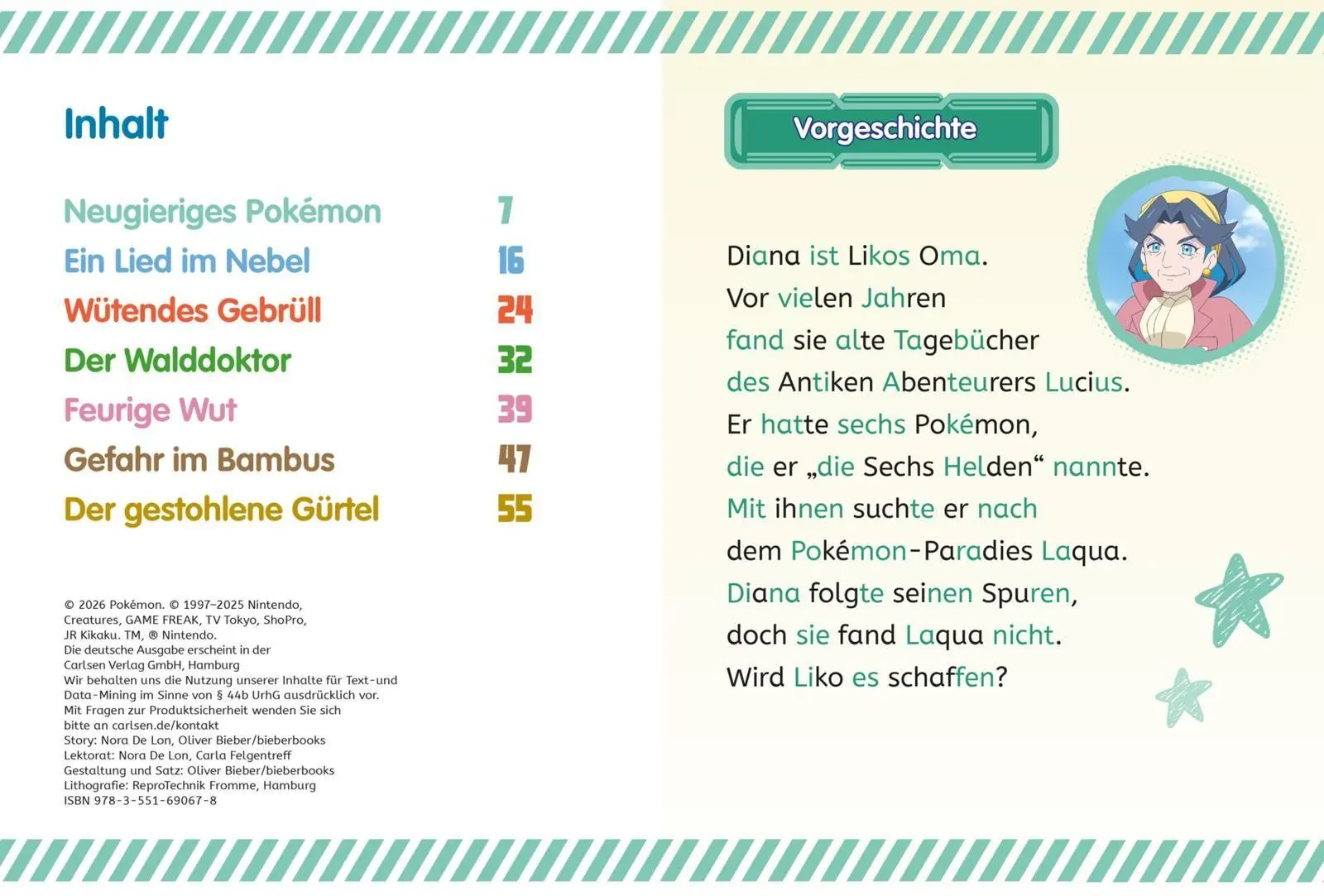 Bild: 9783551690678 | Pokémon Erstlesebuch: Das Geheimnis der Sechs Helden | Oliver Bieber