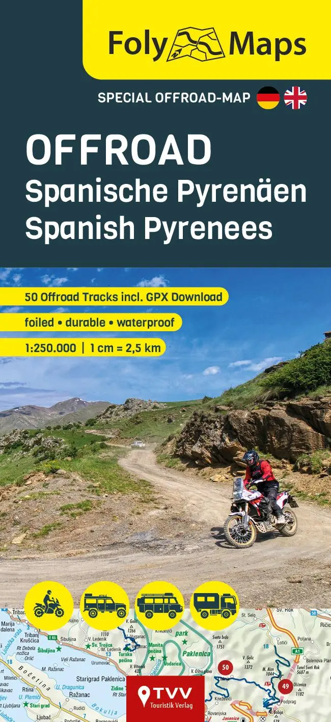 Cover: 9783965990678 | FolyMaps OFFROAD Spanische Pyrenäen 1:250 000 | GmbH | (Land-)Karte