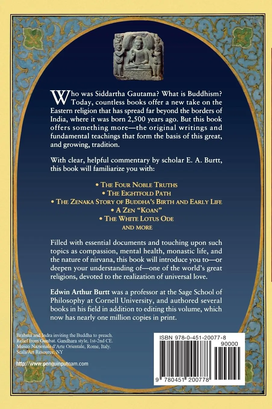 Rückseite: 9780451200778 | The Teachings of the Compassionate Buddha | E. A. Burtt | Taschenbuch