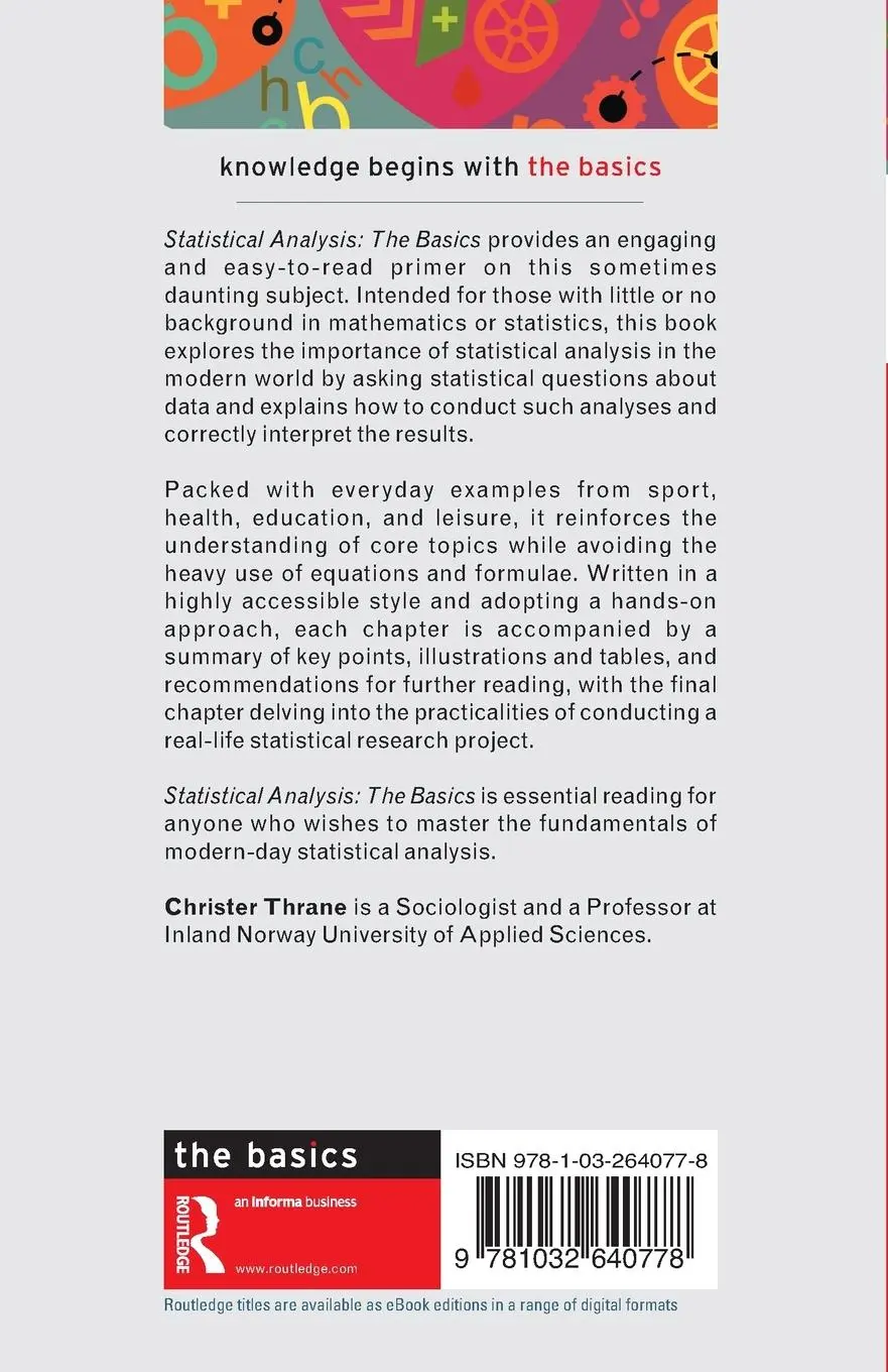 Rückseite: 9781032640778 | Statistical Analysis | The Basics | Christer Thrane | Taschenbuch