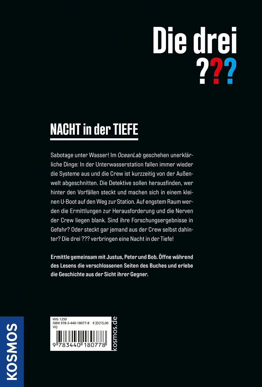 Bild: 9783440180778 | Die drei ??? Nacht in der Tiefe | Christoph Dittert (u. a.) | Buch