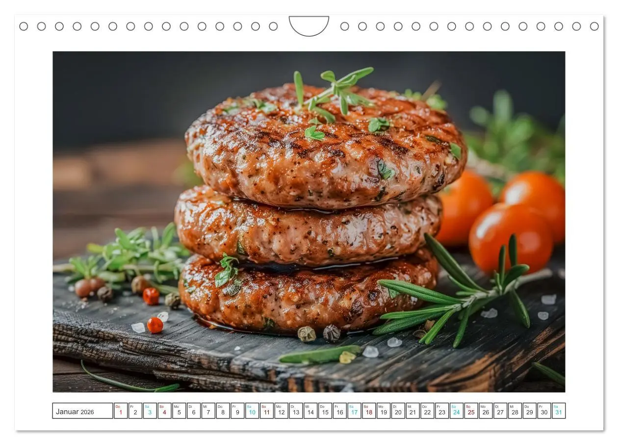 Bild: 9783457320778 | Hackfleisch-Küche (Wandkalender 2026 DIN A4 quer), CALVENDO...