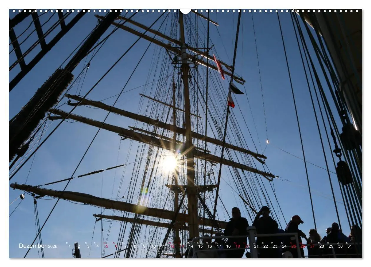 Bild: 9783457870778 | Segelschiffe auf der Elbe (Wandkalender 2026 DIN A2 quer), CALVENDO...