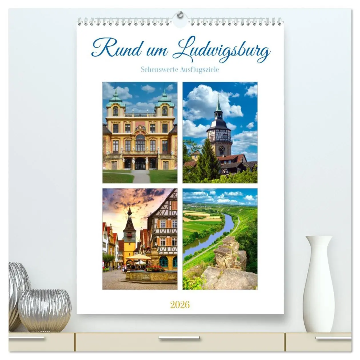 Cover: 9783516340778 | Rund um Ludwigsburg (hochwertiger Premium Wandkalender 2026 DIN A2...