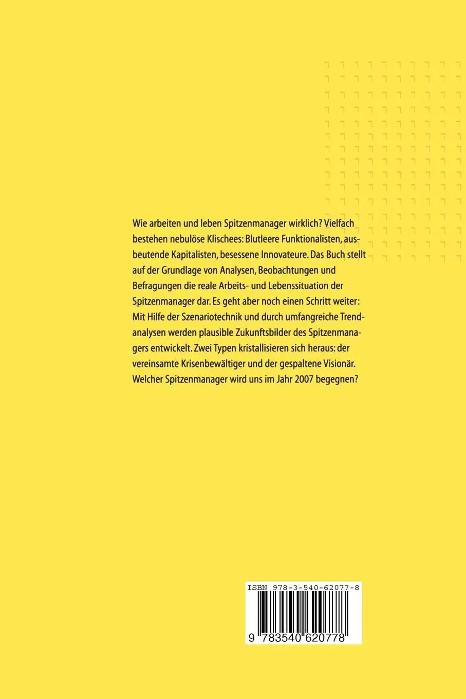 Rückseite: 9783540620778 | Einsam an der Spitze | Horst Geschka | Taschenbuch | x | Deutsch