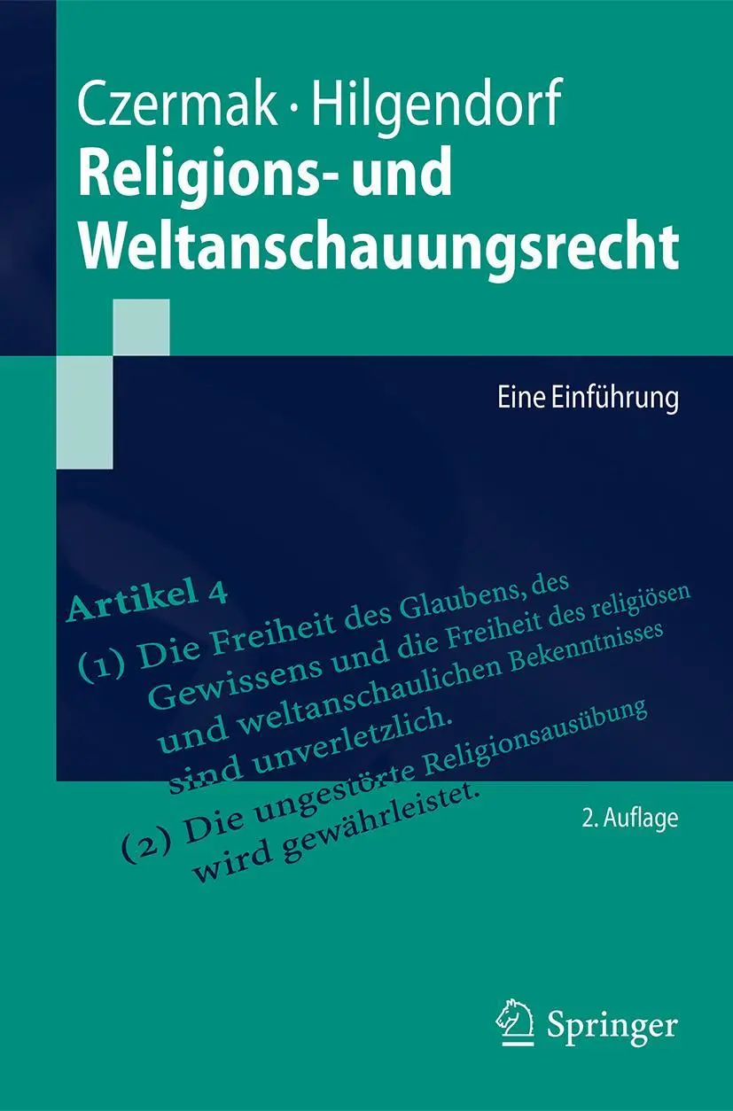 Cover: 9783662560778 | Religions- und Weltanschauungsrecht | Eine Einführung | Taschenbuch