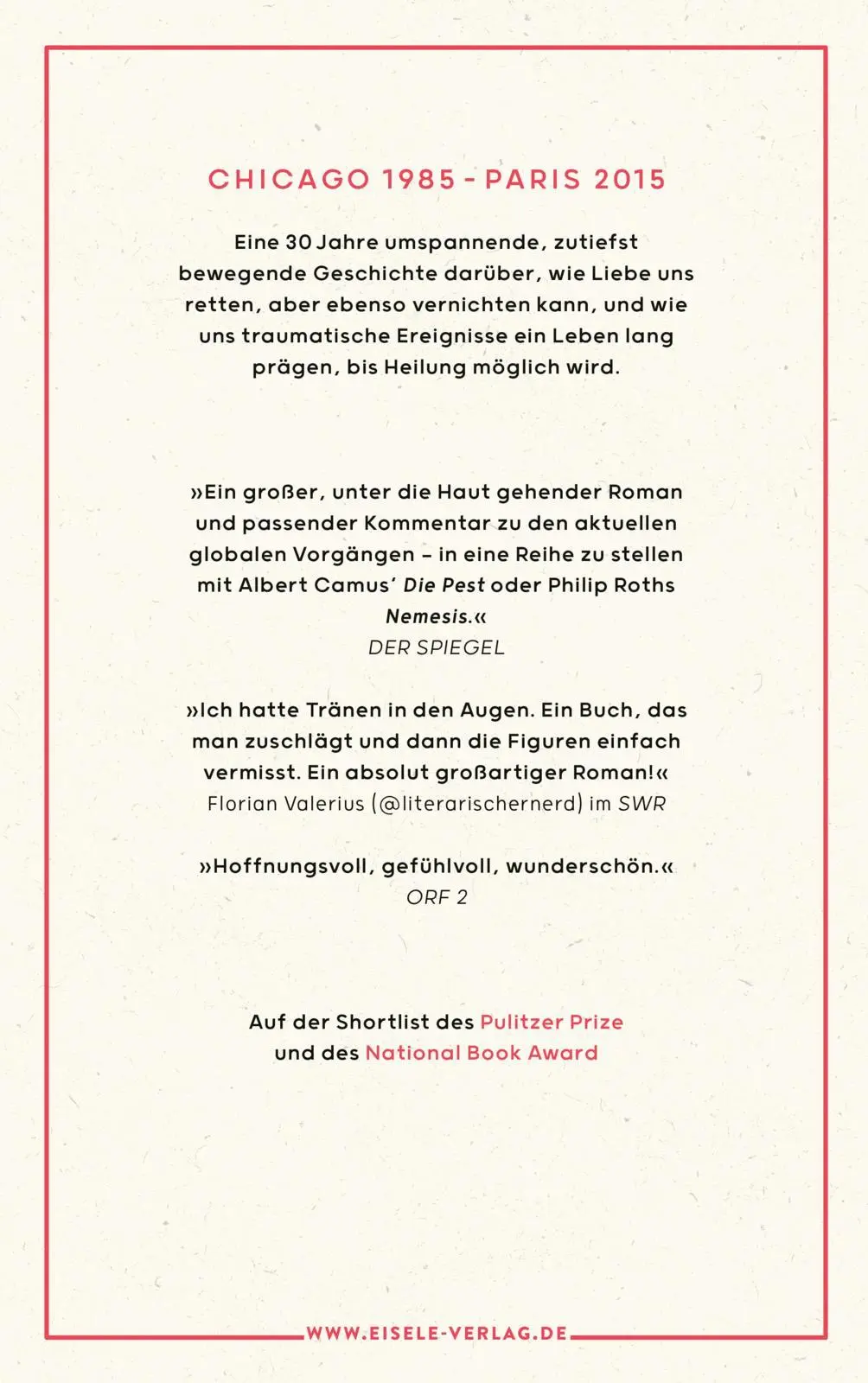 Rückseite: 9783961610778 | Die Optimisten | Rebecca Makkai | Buch | 624 S. | Deutsch | 2020