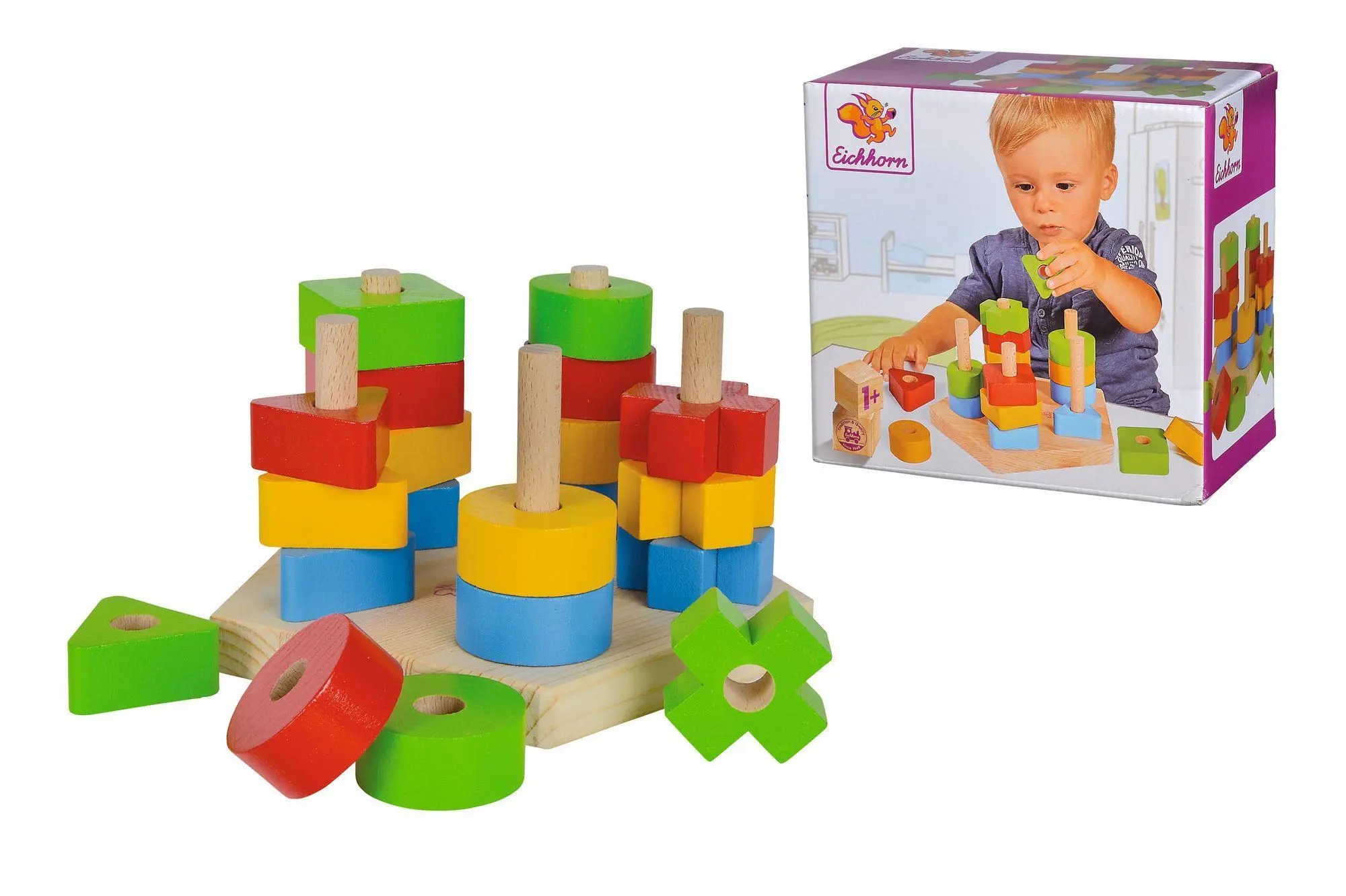 Bild: 4003046020878 | Eichhorn Steckspiel | Spiel | 100002087 | Deutsch | 2019 | Eichhorn