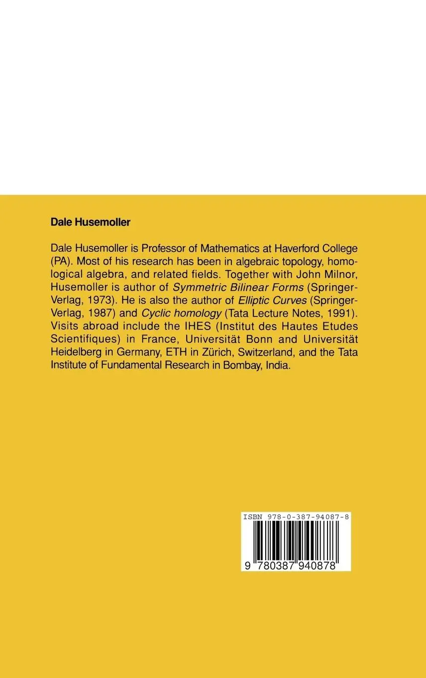Rückseite: 9780387940878 | Fibre Bundles | Dale Husemöller | Buch | xx | Englisch | 1993