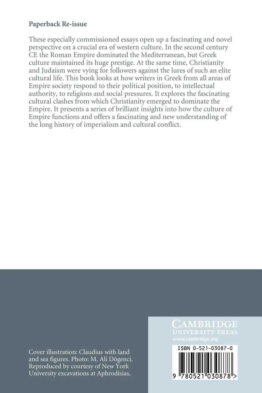 Rückseite: 9780521030878 | Being Greek Under Rome | Simon Goldhill | Taschenbuch | Englisch
