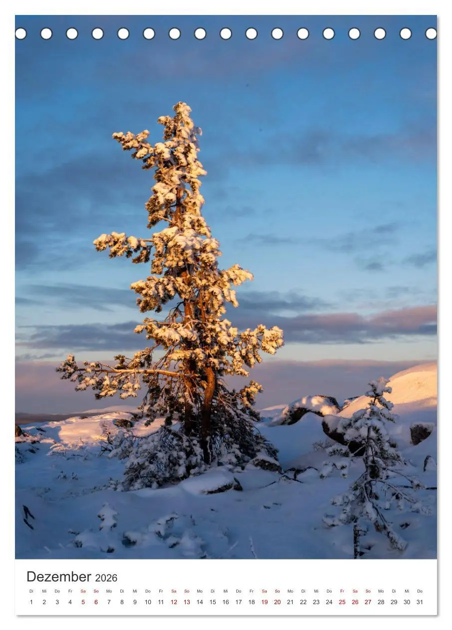 Bild: 9783516330878 | Winter in Lappland - Bezaubernde Schönheit (Tischkalender 2026 DIN...