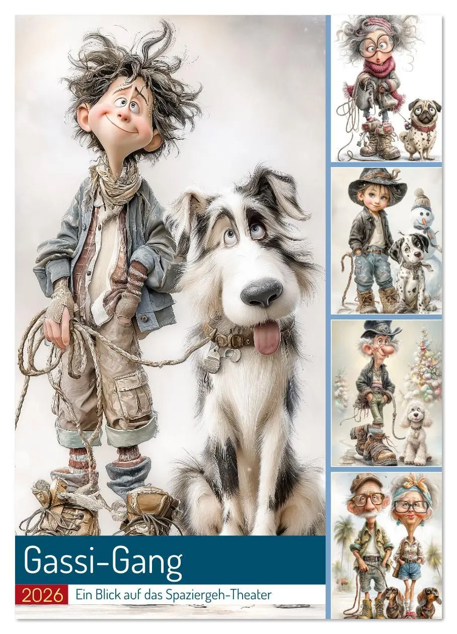 Cover: 9783516640878 | Gassi-Gang (Wandkalender 2026 DIN A4 hoch), CALVENDO Monatskalender