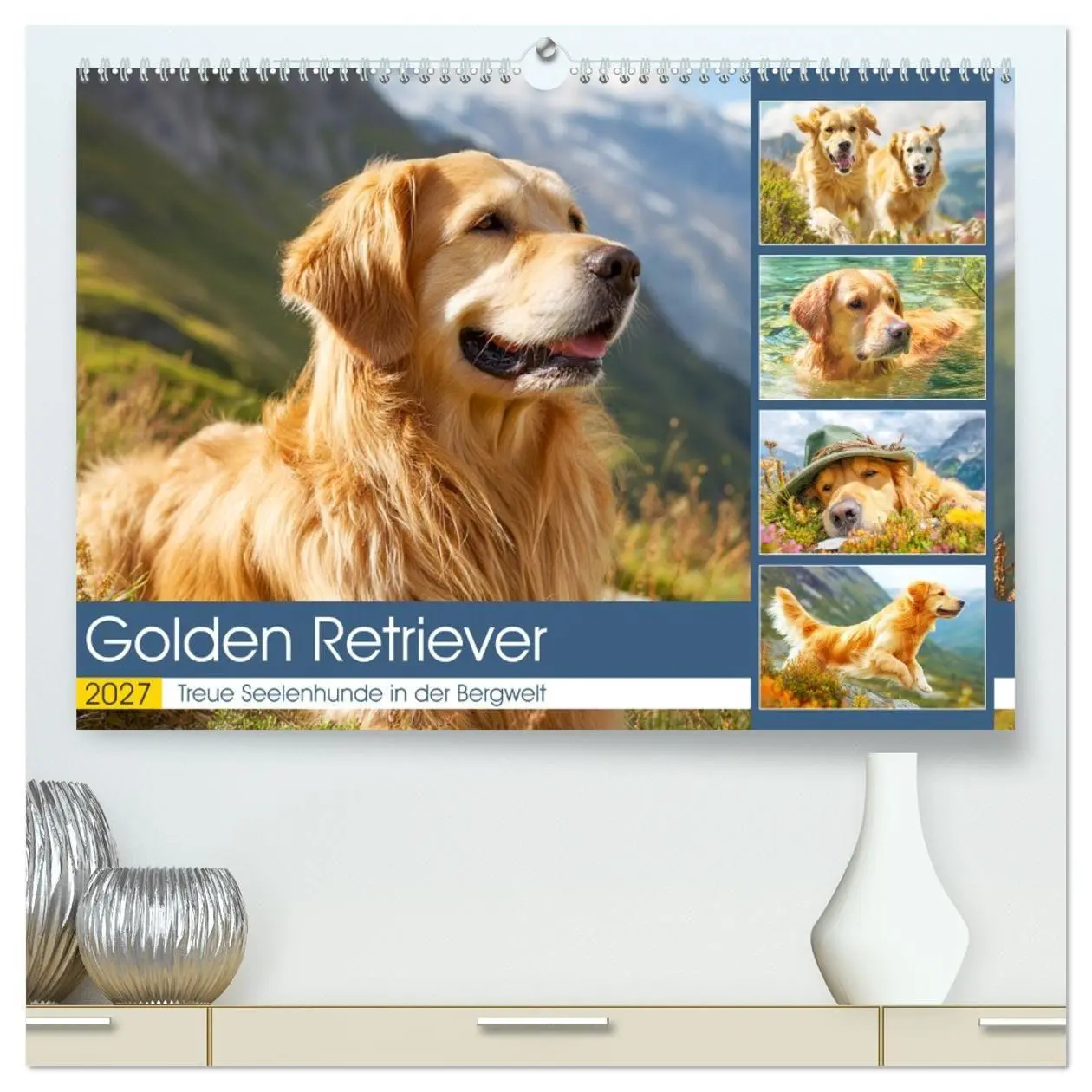 Cover: 9783516950878 | Golden Retriever. Treue Seelenhunde in der Bergwelt (hochwertiger...