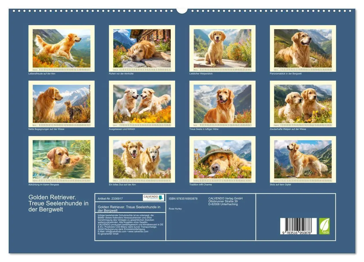 Bild: 9783516950878 | Golden Retriever. Treue Seelenhunde in der Bergwelt (hochwertiger...