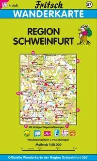 Cover: 9783861160878 | Region Schweinfurt 1 : 50 000. Fritsch Wanderkarte | (Land-)Karte
