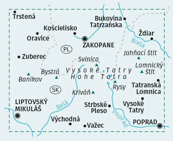 Bild: 9783991540878 | KOMPASS Wanderkarte 2100 Tatra, Hohe, Westliche, Belaer, Tatry,...