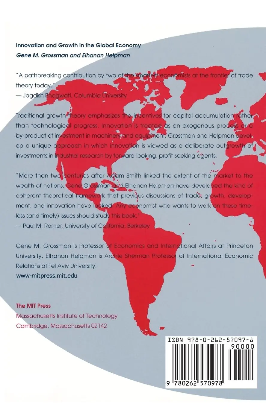 Rückseite: 9780262570978 | Innovation and Growth in the Global Economy | Gene M. Grossman (u. a.)