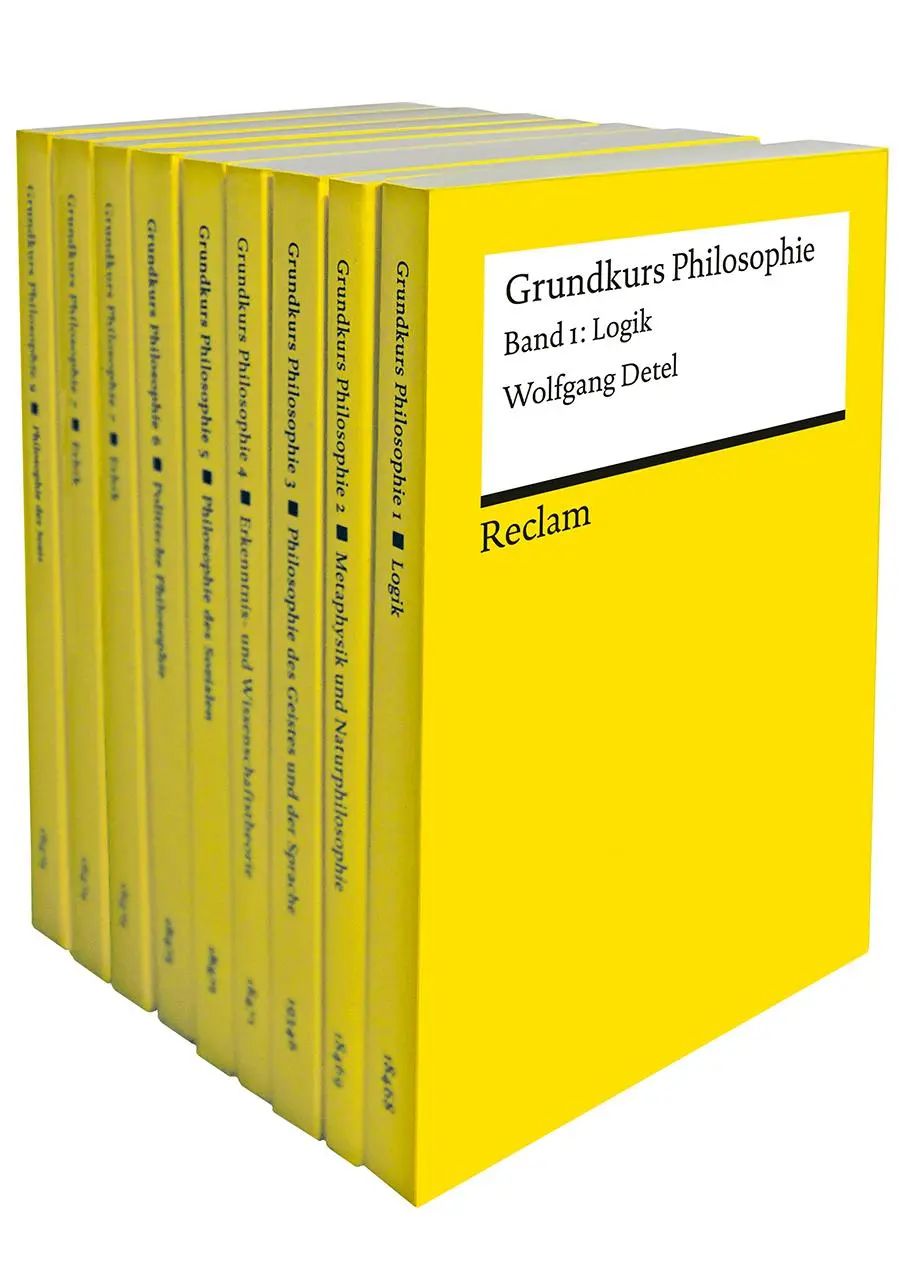 Cover: 9783150300978 | Grundkurs Philosophie. Neun Bände eingeschweißt | Detel (u. a.) | Box