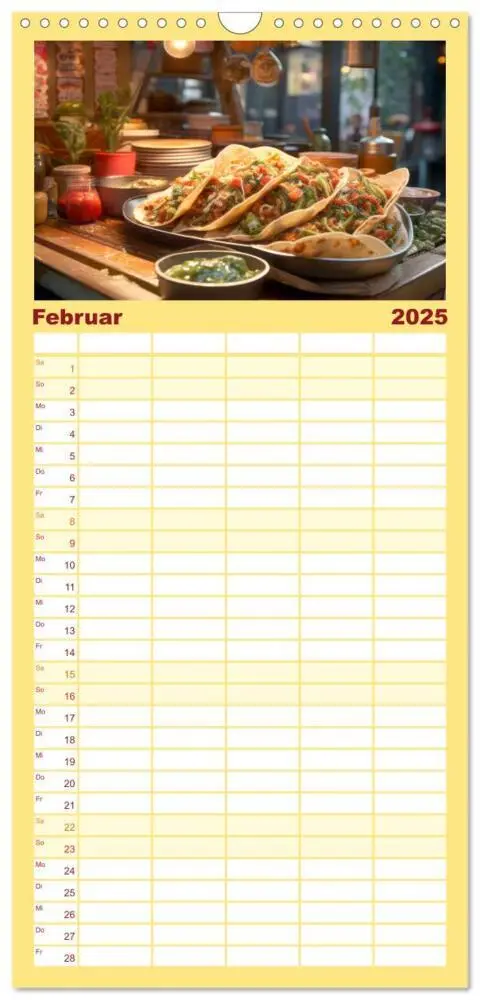 Bild: 9783457090978 | Familienplaner 2025 - STREET FOOD Genuss International mit 5...