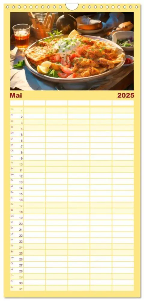 Bild: 9783457090978 | Familienplaner 2025 - STREET FOOD Genuss International mit 5...