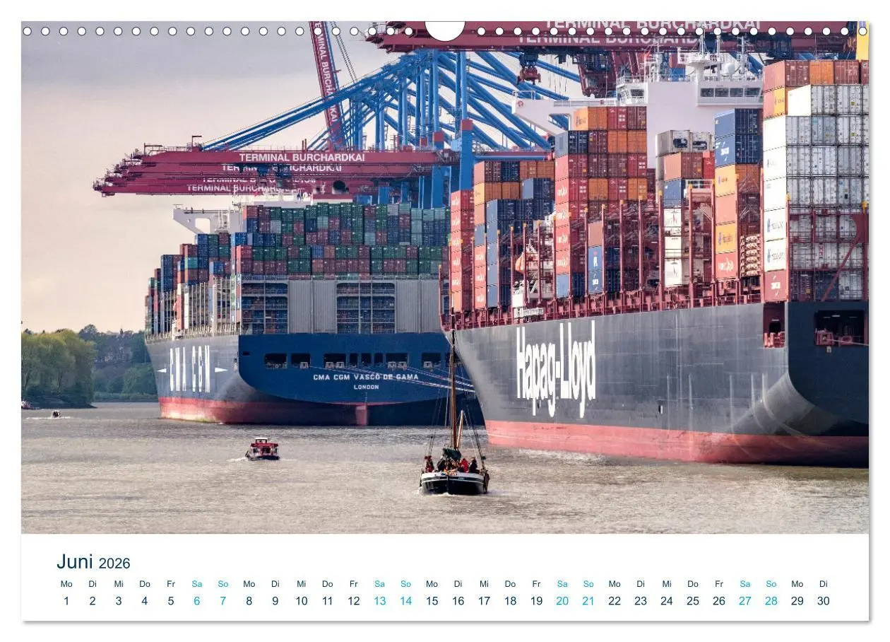 Bild: 9783457470978 | Schiffe gucken im Hamburger Hafen (Wandkalender 2026 DIN A3 quer),...