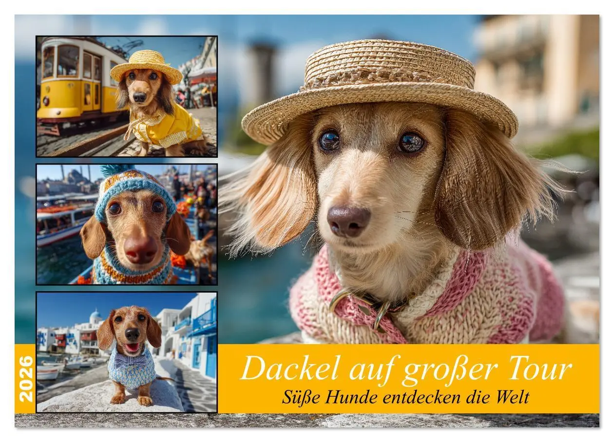 Cover: 9783516630978 | Dackel auf großer Tour - Süße Hunde entdecken die Welt...