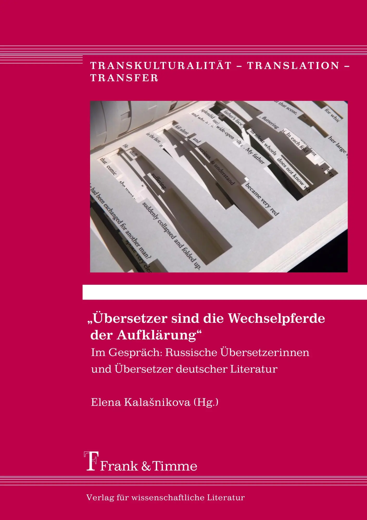 Übersetzer sind die Wechselpferde der Aufklärung: Im Gespräch: Russische Übersetzerinnen und Übersetzer deutscher Literatur (Transkulturalität - Translation - Transfer)