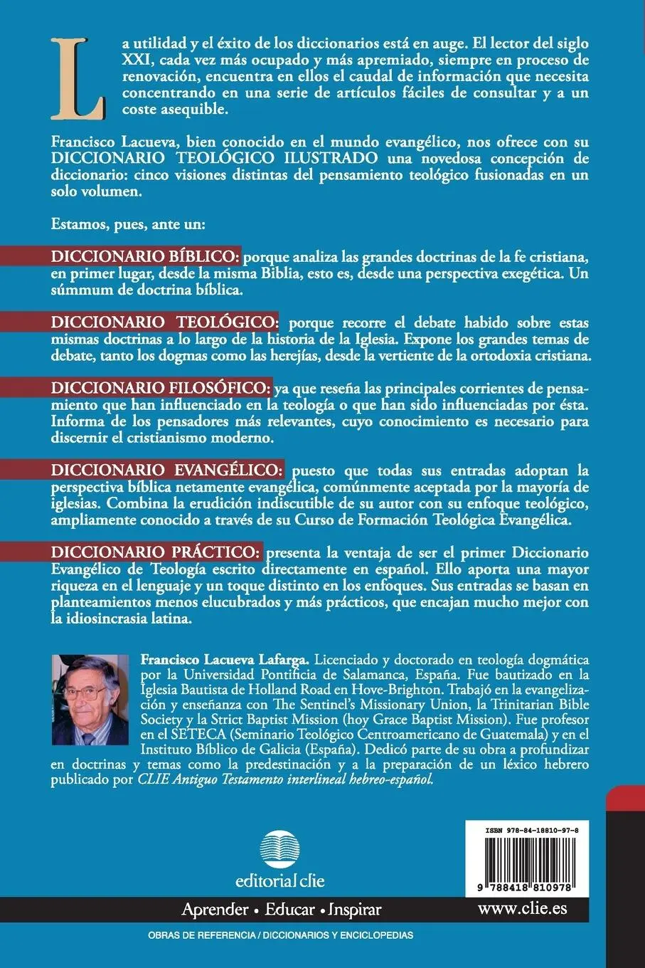 Rückseite: 9788418810978 | El Diccionario Teol¿¿gico Ilustrado | Francisco Lacueva | Taschenbuch