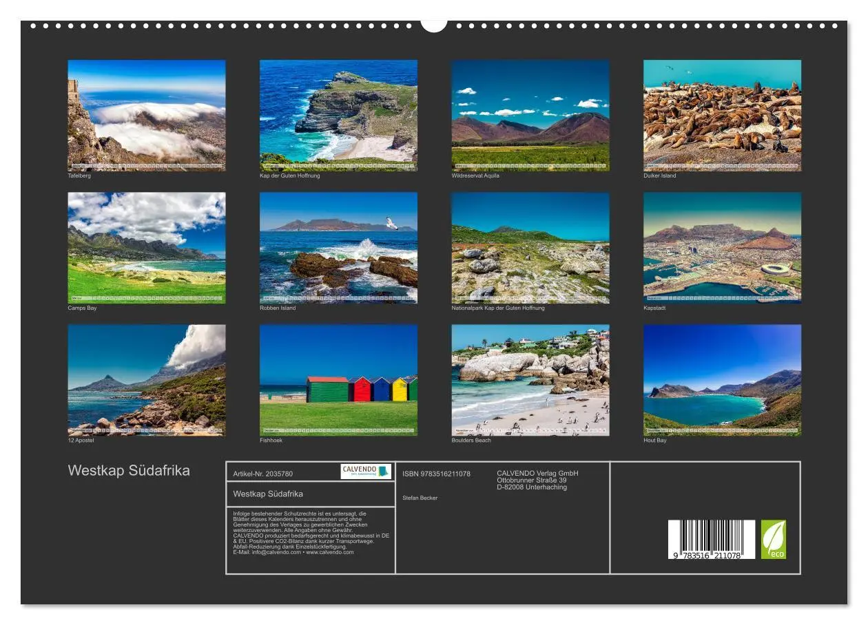 Bild: 9783516211078 | Westkap Südafrika (hochwertiger Premium Wandkalender 2026 DIN A2...