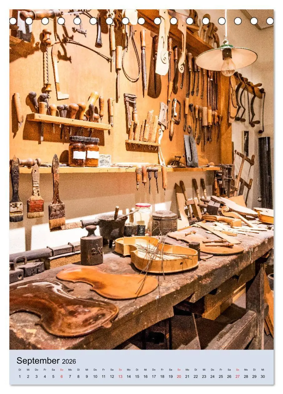 Bild: 9783516381078 | Alte Werkstätten, Werkbänke und Handwerkszeug (Tischkalender 2026...