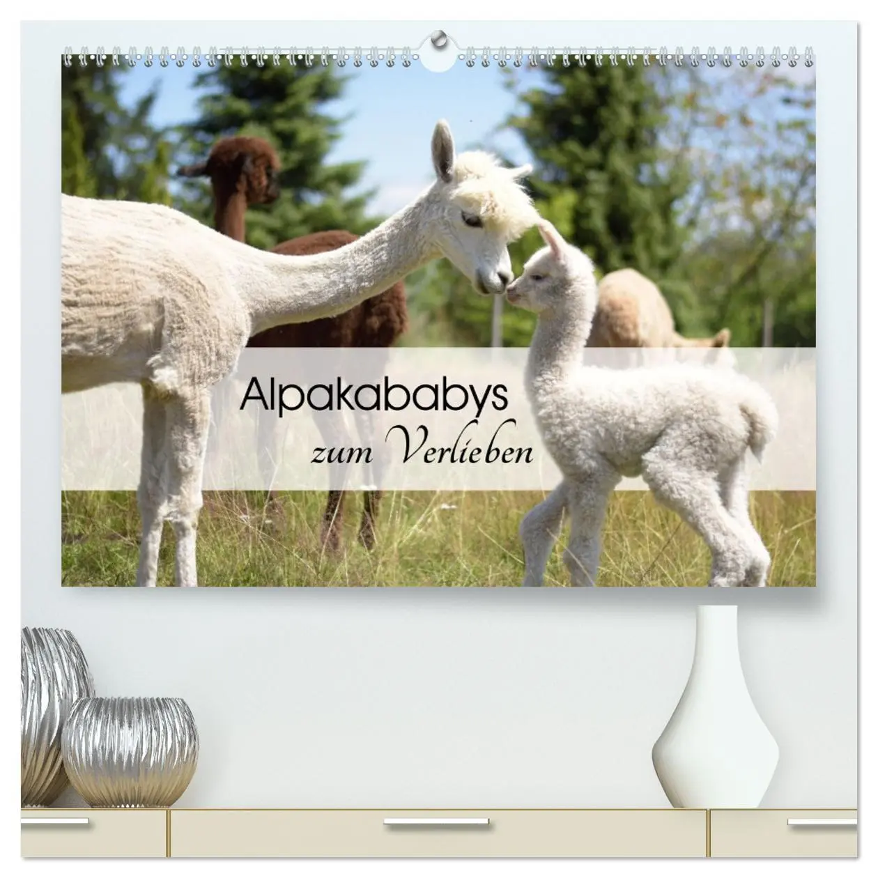 Cover: 9783457421178 | Alpakababys zum Verlieben (hochwertiger Premium Wandkalender 2026...