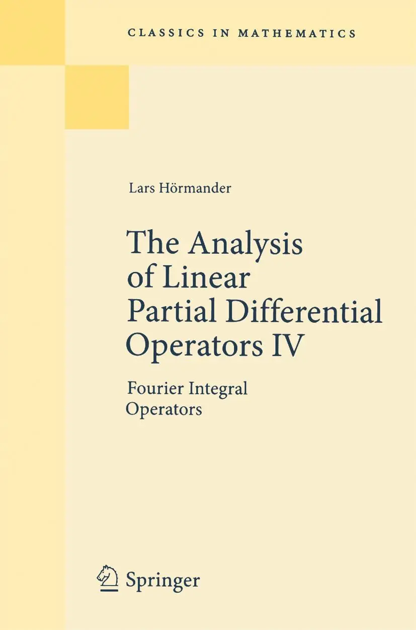 Cover: 9783642001178 | The Analysis of Linear Partial Differential Operators IV | Hörmander