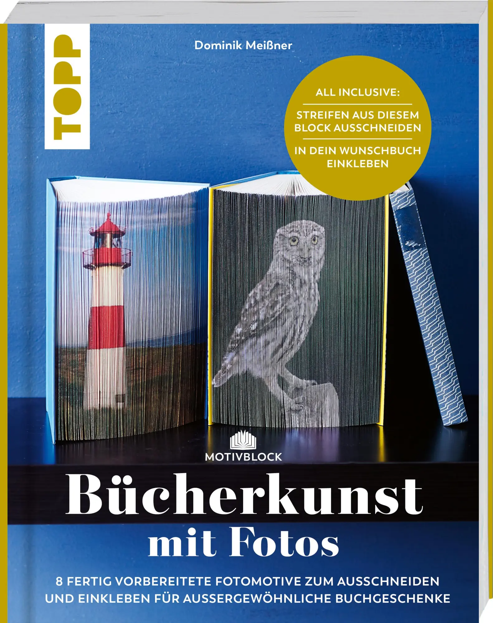 Cover: 9783735851178 | Motivblock - Bücherkunst mit Fotos. In Streifen geschnittene Fotos...