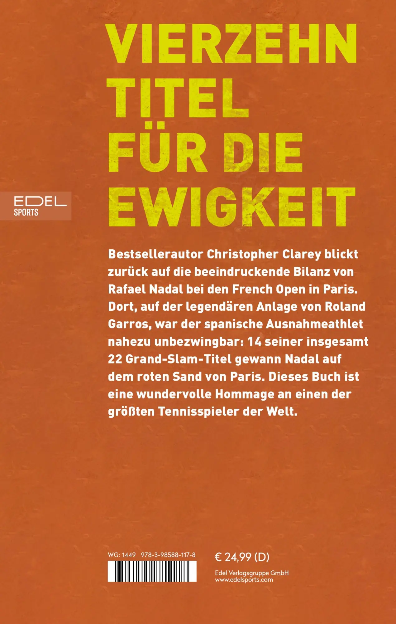 Bild: 9783985881178 | Rafael Nadal | Der Sandplatzkönig | Christopher Clarey | Buch | 416 S.