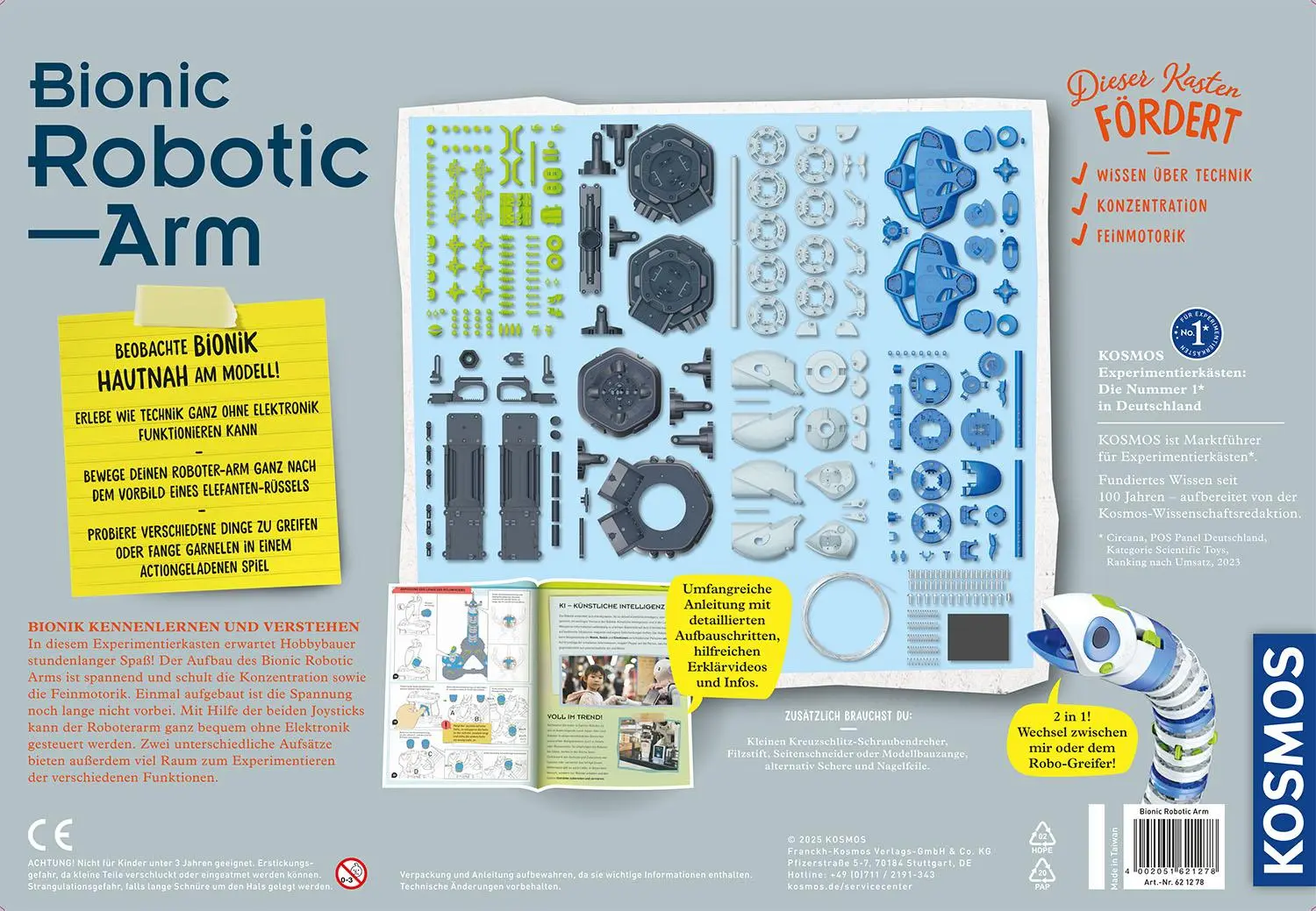 Bild: 4002051621278 | Bionic Robotic Arm | Experimentierkasten | Spiel | 621278 | Deutsch