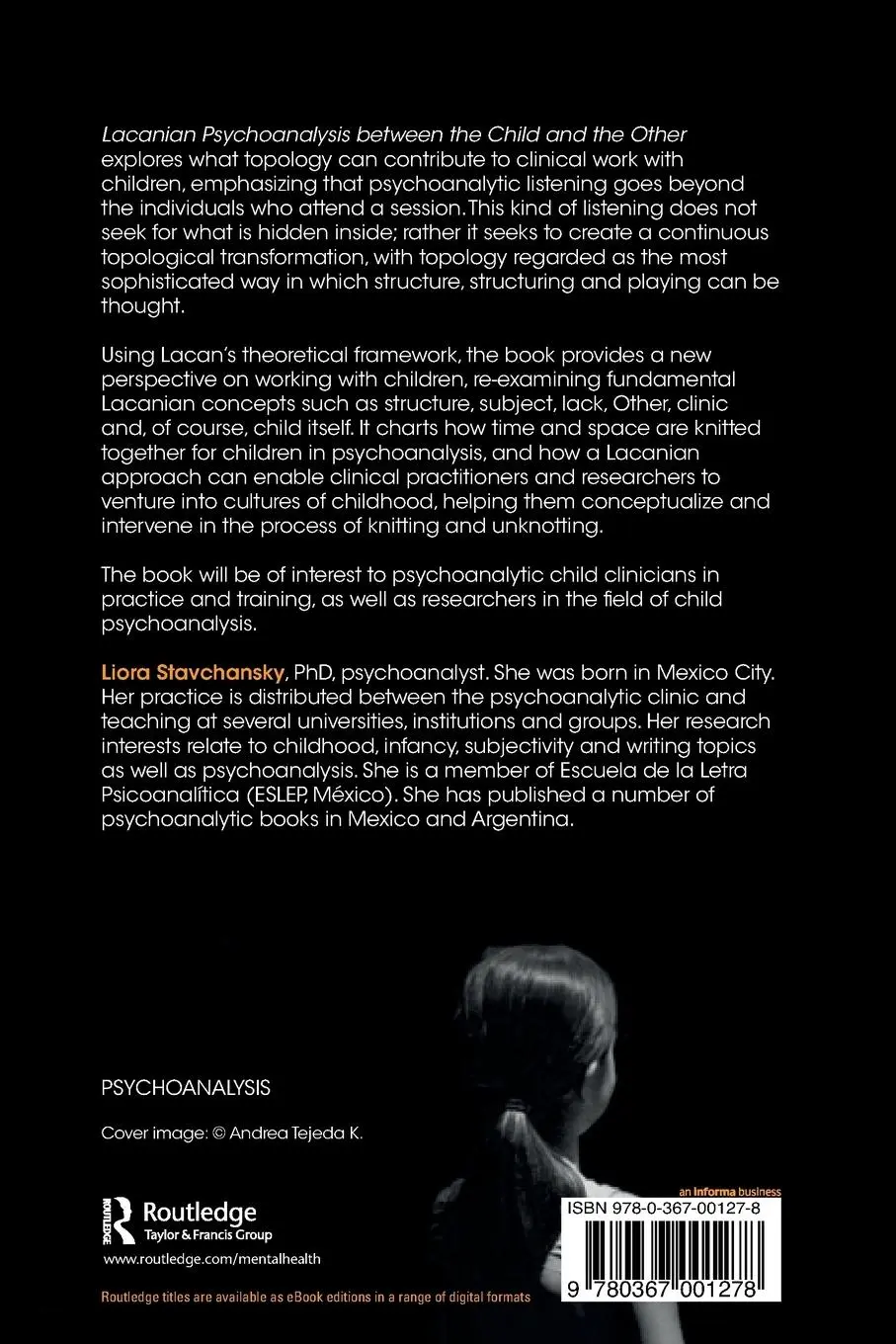 Rückseite: 9780367001278 | Lacanian Psychoanalysis between the Child and the Other | Stavchansky