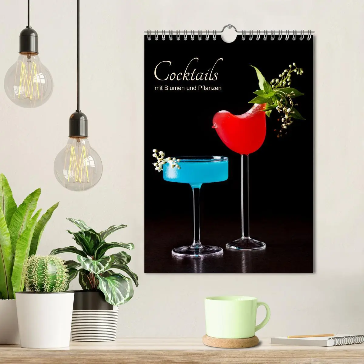 Bild: 9783516361278 | Cocktails mit Blumen und Pflanzen (Wandkalender 2026 DIN A4 hoch),...