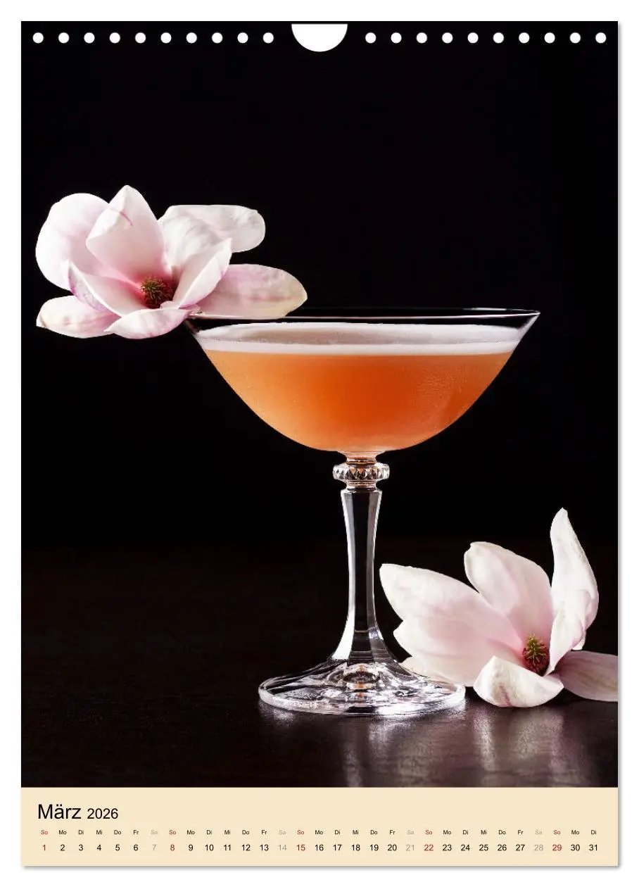 Bild: 9783516361278 | Cocktails mit Blumen und Pflanzen (Wandkalender 2026 DIN A4 hoch),...