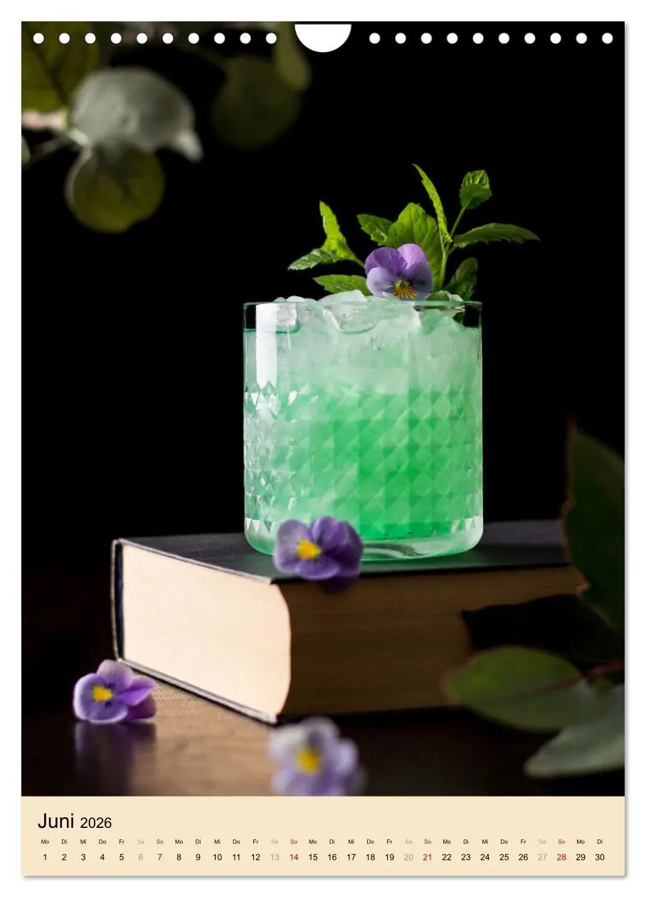 Bild: 9783516361278 | Cocktails mit Blumen und Pflanzen (Wandkalender 2026 DIN A4 hoch),...