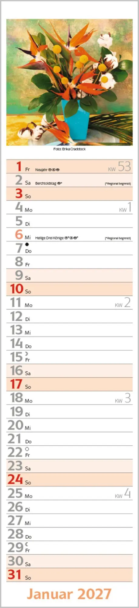 Bild: 9783819301278 | Flowers Langplaner 2027 | Langplaner | Verlag Korsch | Kalender | 2027