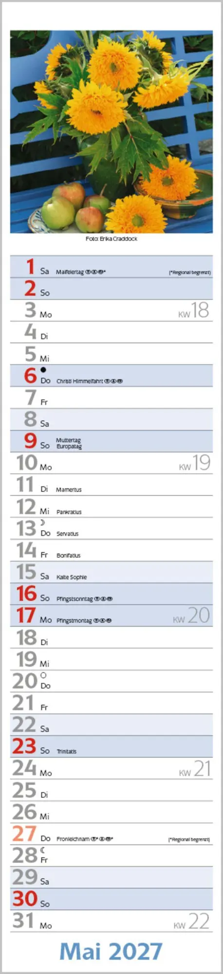 Bild: 9783819301278 | Flowers Langplaner 2027 | Langplaner | Verlag Korsch | Kalender | 2027