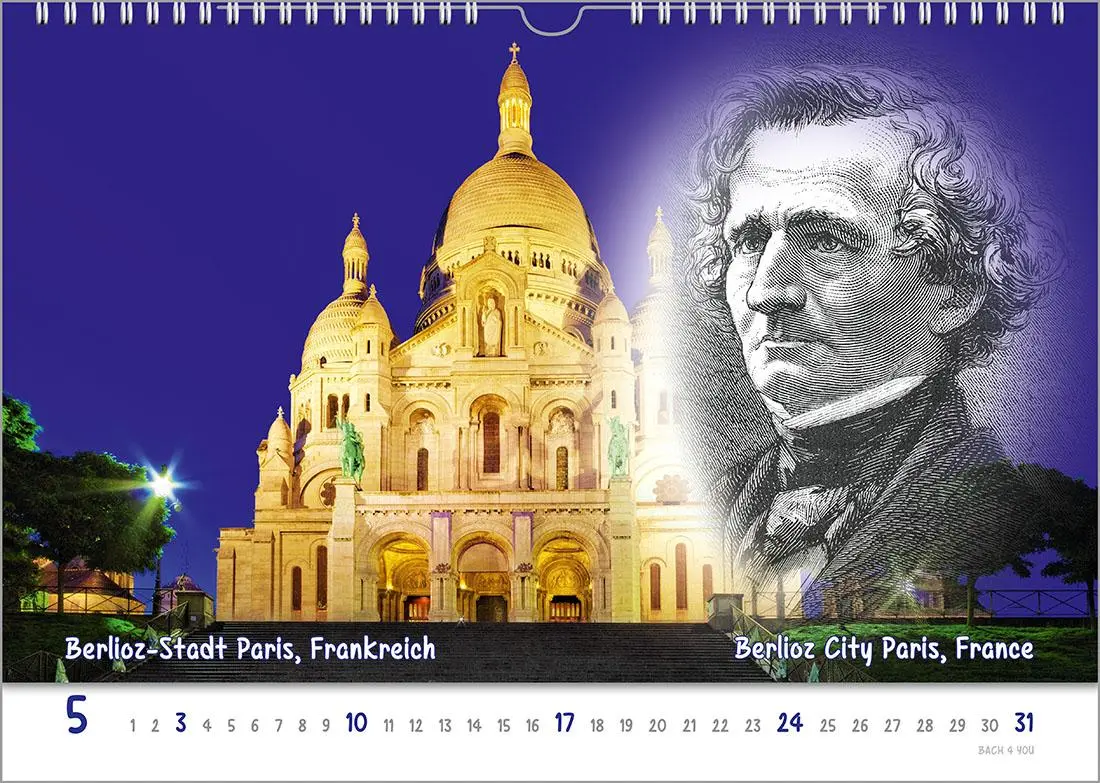 Bild: 9783969031278 | Komponisten-Kalender, ein Musik-Kalender 2026, DIN A3 | Peter Bach Jr.